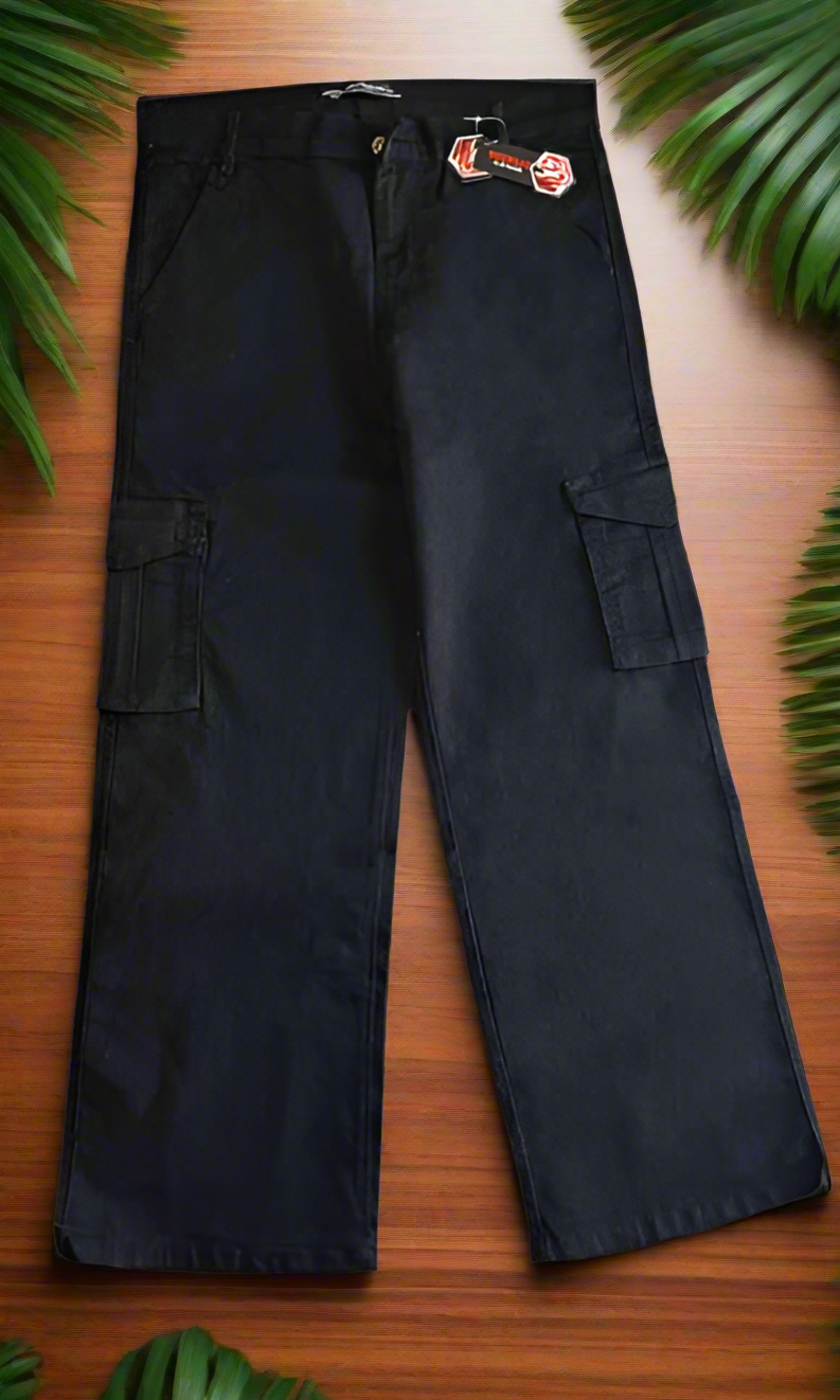 Black cargo pants