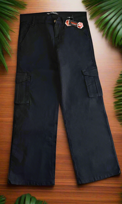 Black cargo pants