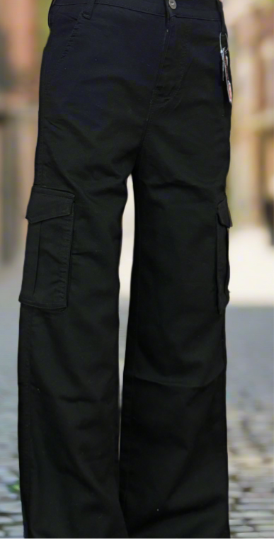 Black cargo pants